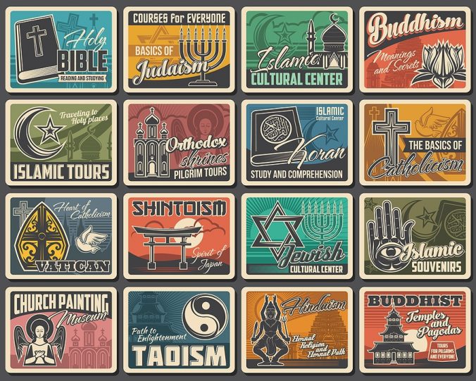 World religions are all welcome in A.A., and A.A. is a spiritual program, not a religious one.